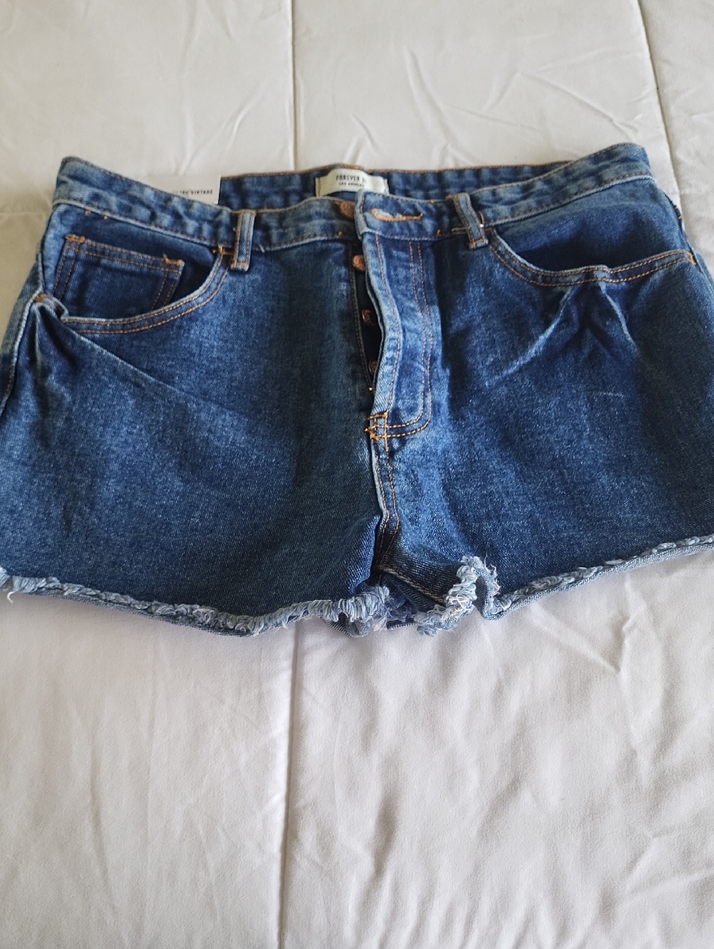 Forever 21 Dark Blue Denim Cutoff Shorts